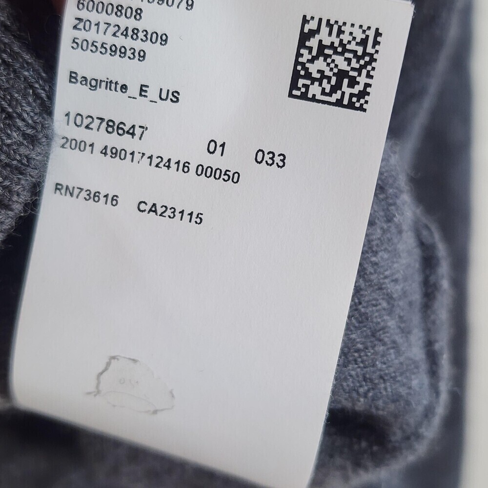 Boss Sweater Womens Large Gray 100% Virgin Wool Crewneck Pullover Knit Logo - Picture 7 of 10